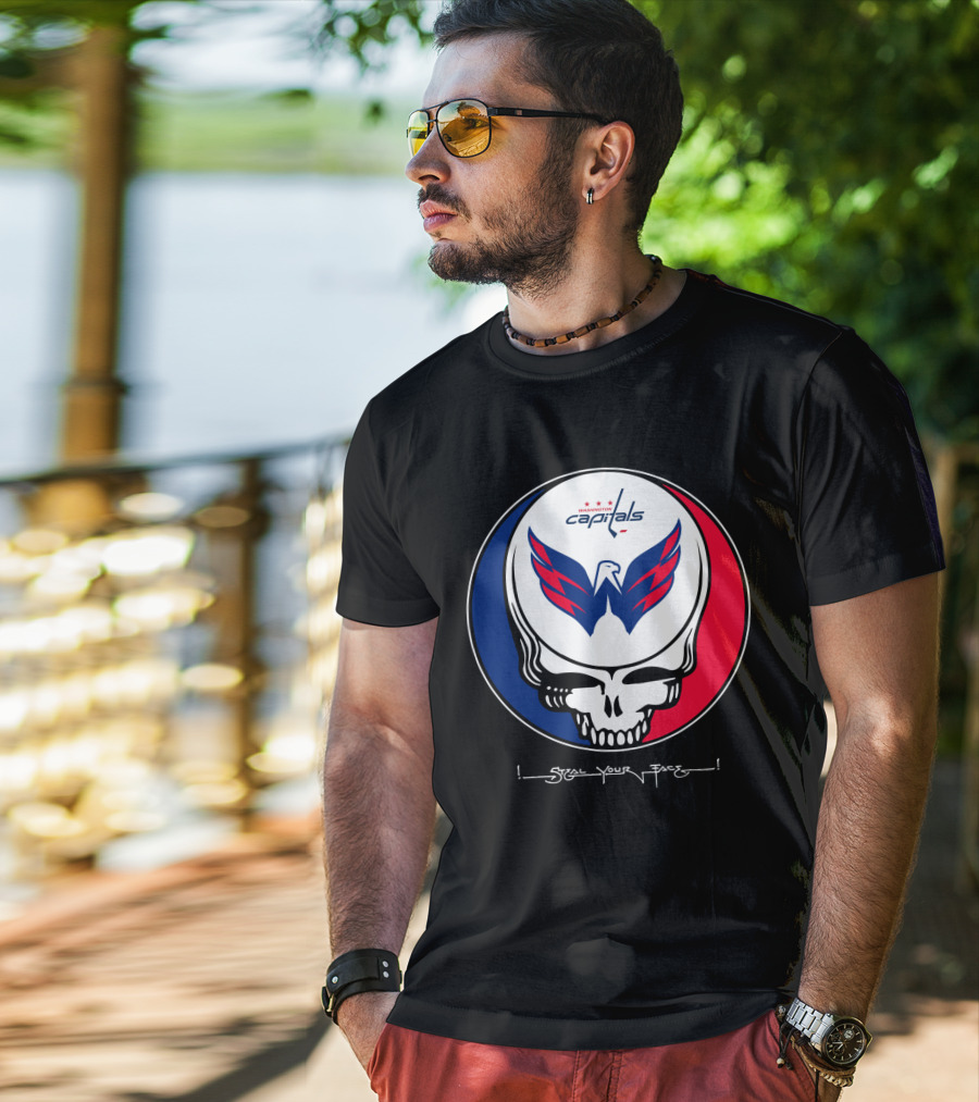Grateful Dead Washington Capitals Steal Your Face T-Shirt