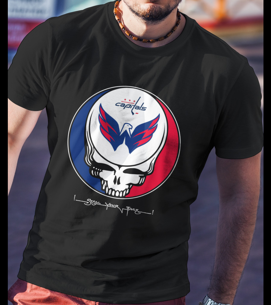 Grateful Dead Washington Capitals Steal Your Face T-Shirt