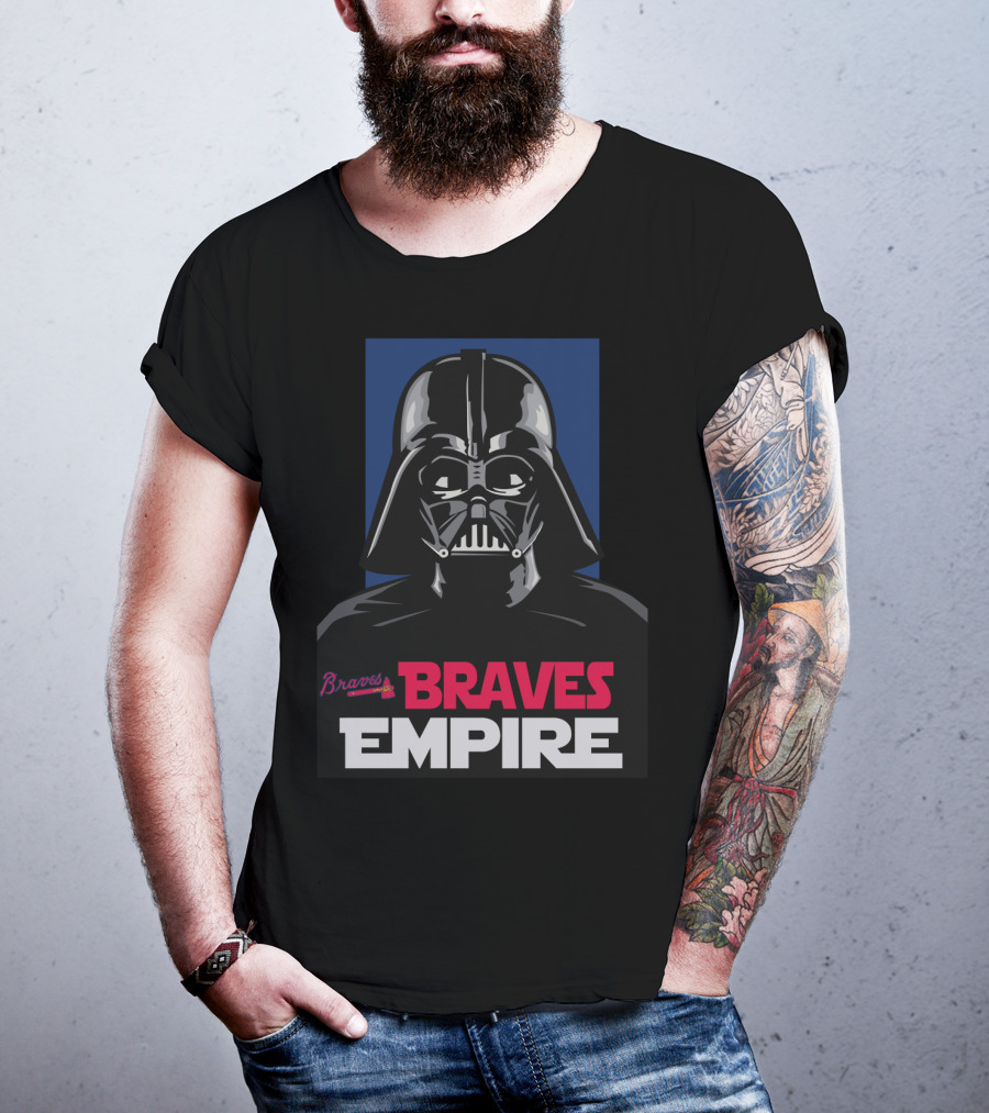 Braves Empire Darth Vader Atlanta Braves T-Shirt