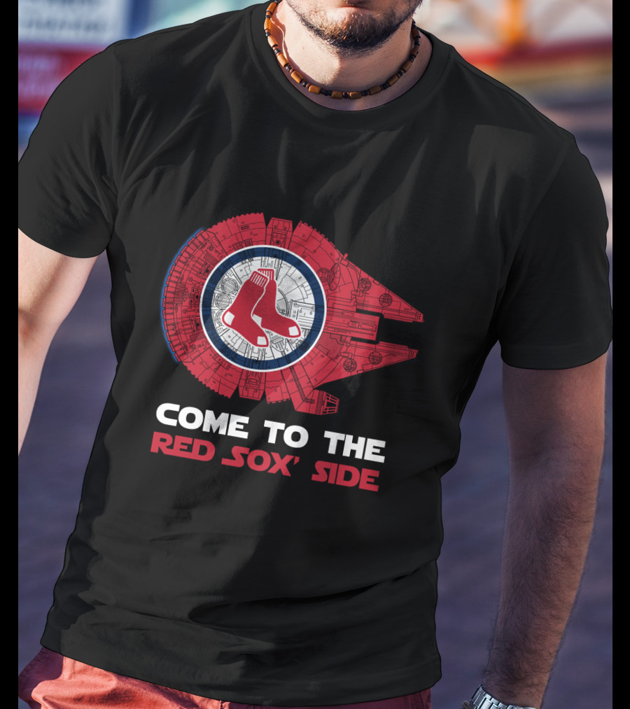 Come To The Boston Red Sox' Side Millennium Falcon T-Shirt