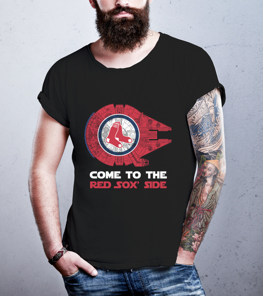 Come To The Boston Red Sox' Side Millennium Falcon T-Shirt