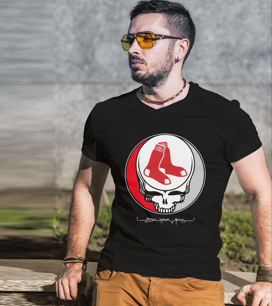 Grateful Dead Steal Your Face Boston Red Sox T-Shirt
