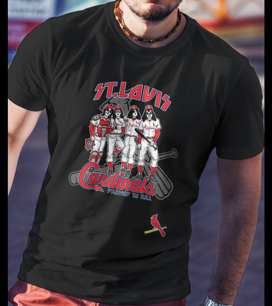 St. Louis Cardinals KISS Dressed To Kill T-Shirt