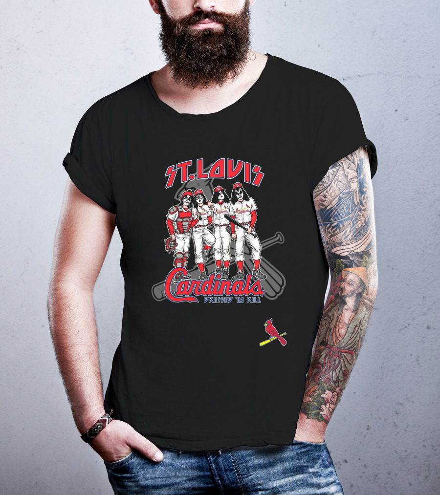 St. Louis Cardinals KISS Dressed To Kill T-Shirt