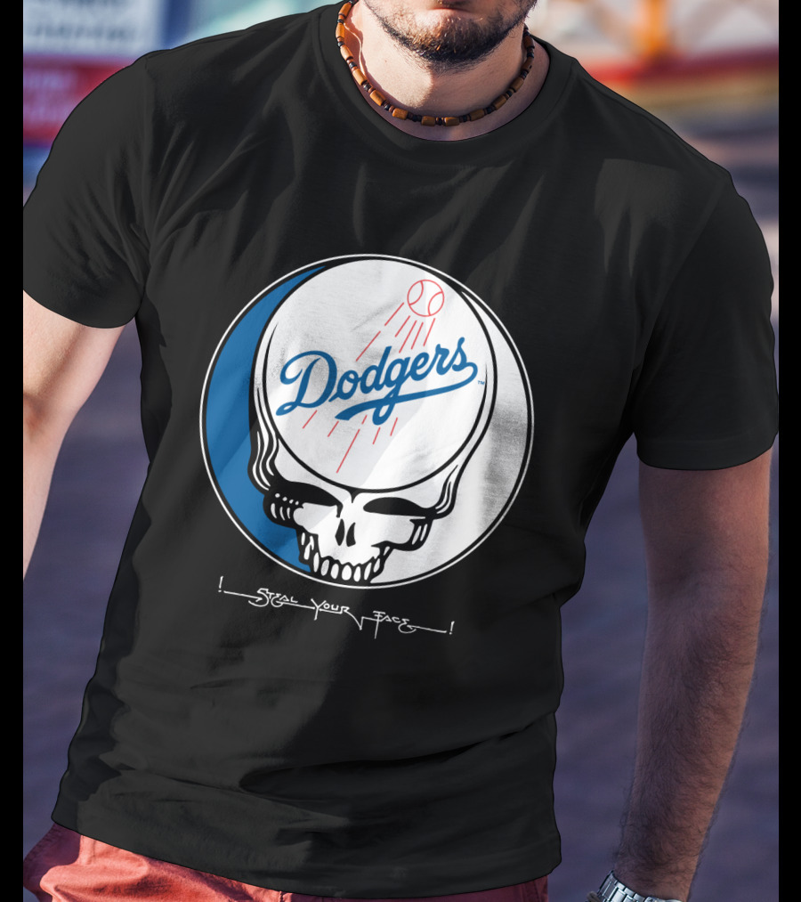 Grateful Dead Steal Your Face Dodgers T-Shirt