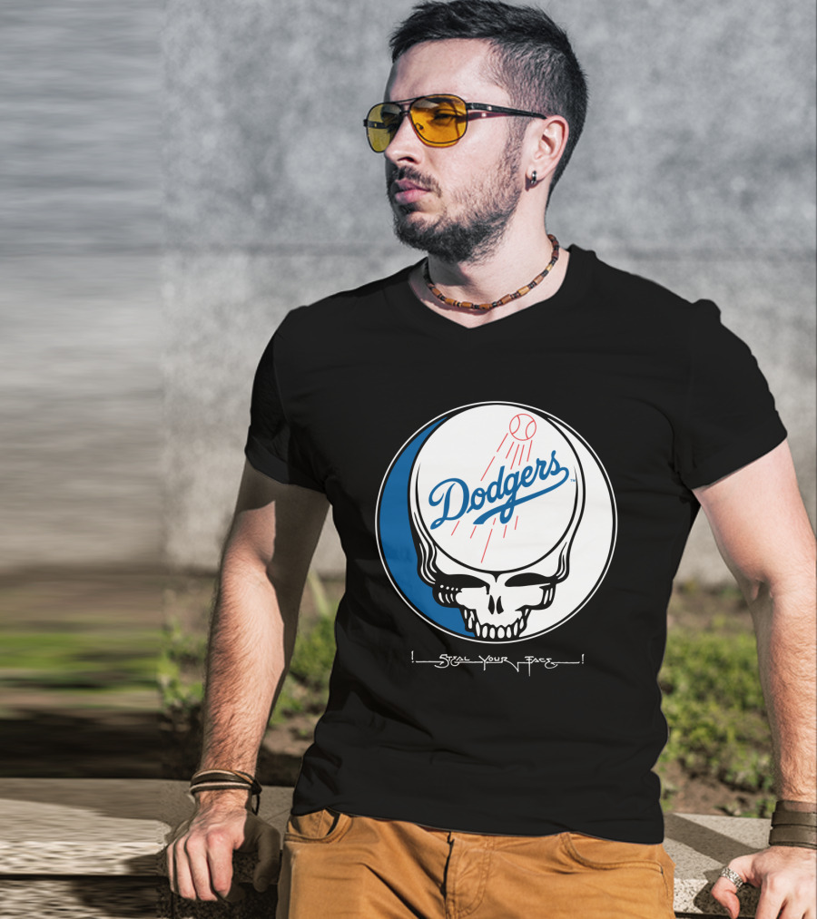 Grateful Dead Steal Your Face Dodgers T-Shirt