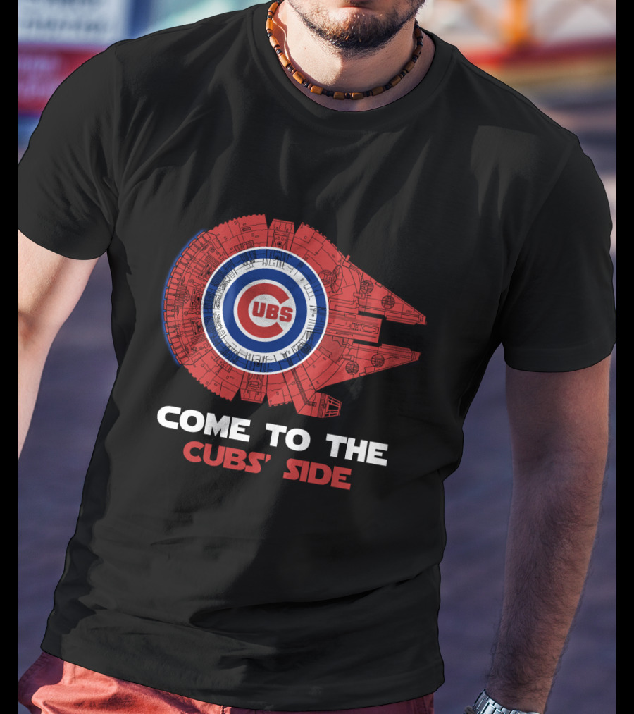Chicago Cubs Millennium Falcon Come To The Cubs' Side T-Shirt