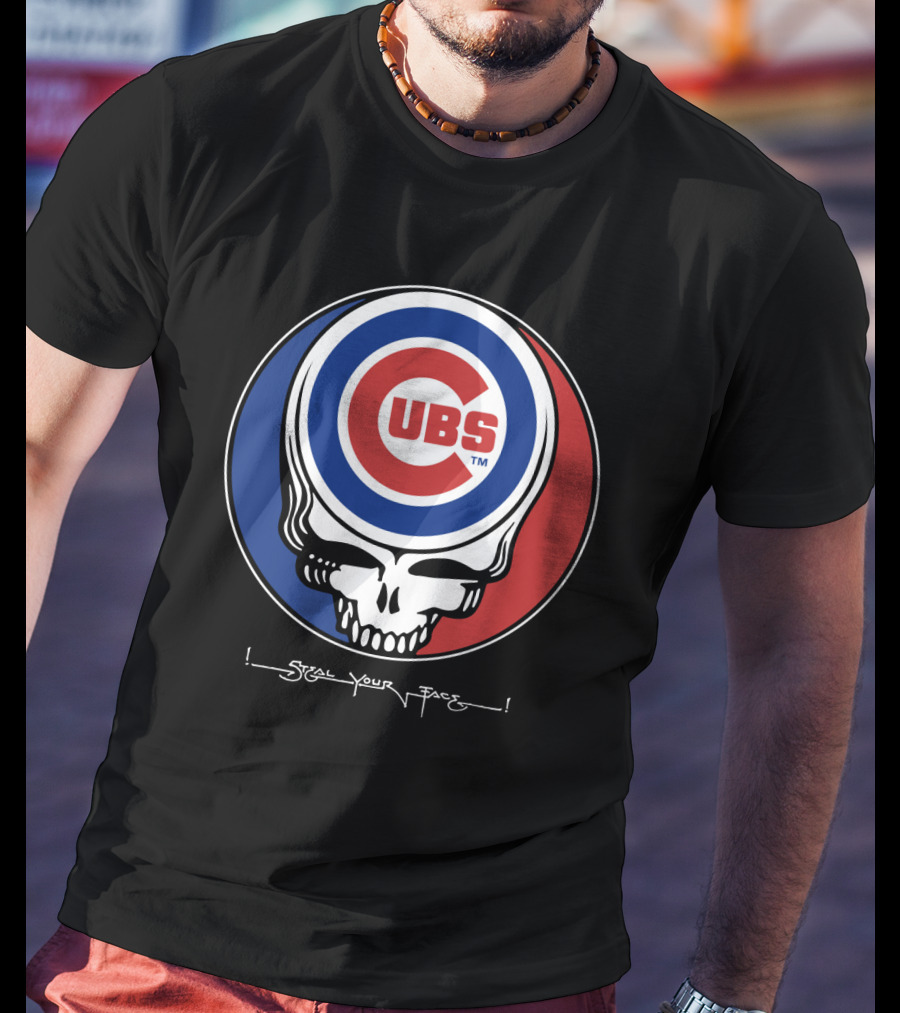 GRATEFUL DEAD Chicago Cubs Steal Your Face T-Shirt
