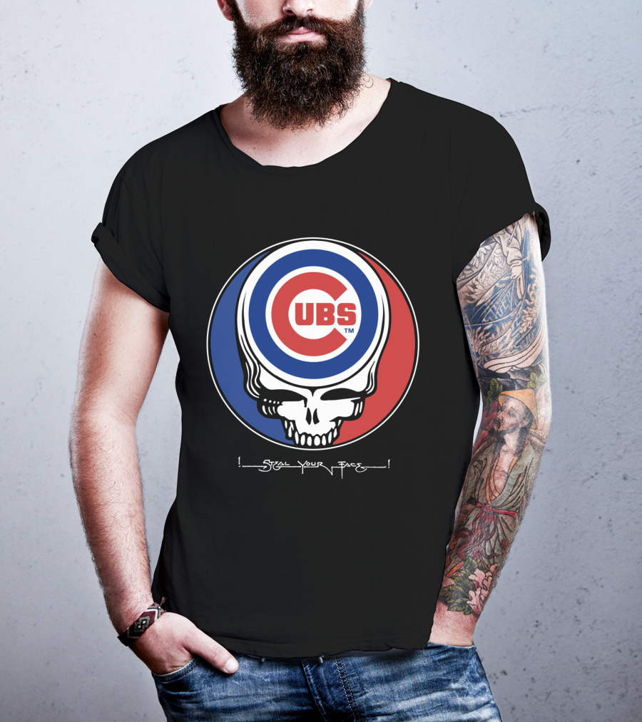 GRATEFUL DEAD Chicago Cubs Steal Your Face T-Shirt