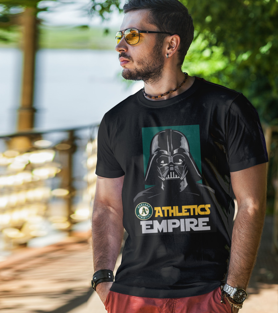 Oakland Athletics Empire Darth Vader A's T-Shirt