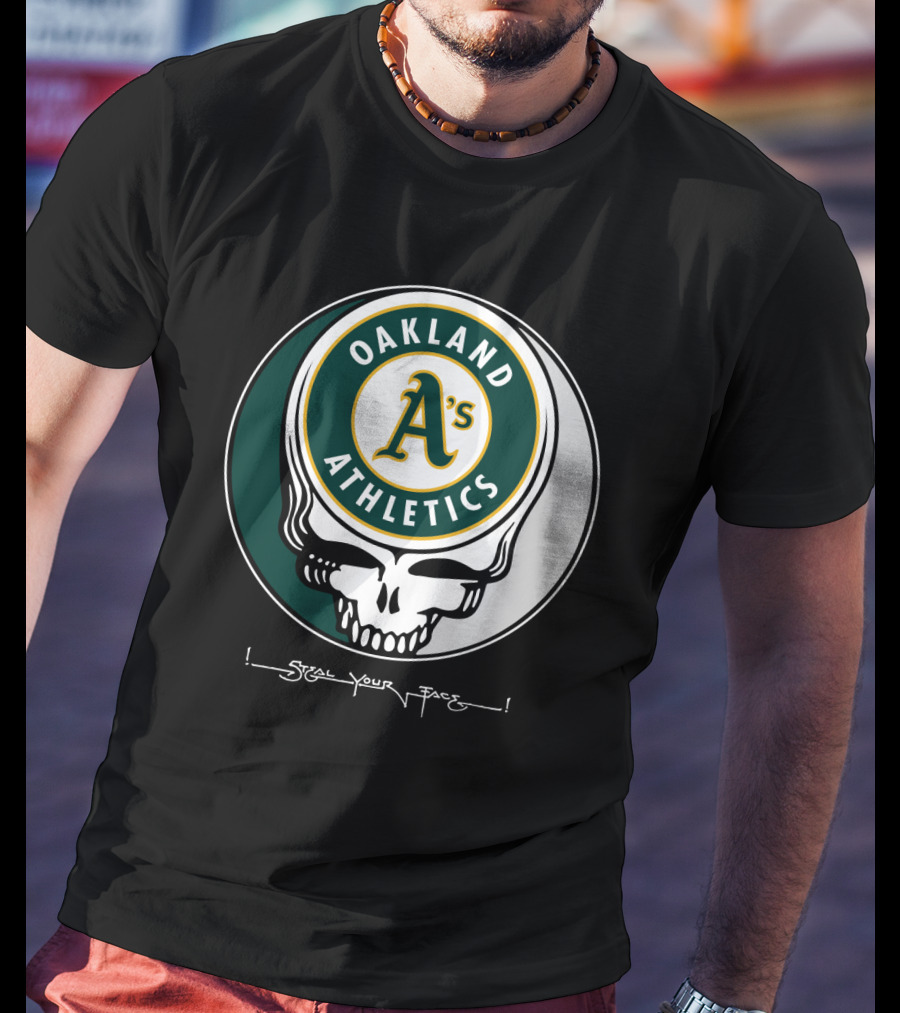 GRATEFUL DEAD Oakland Athletics Steal Your Face T-Shirt