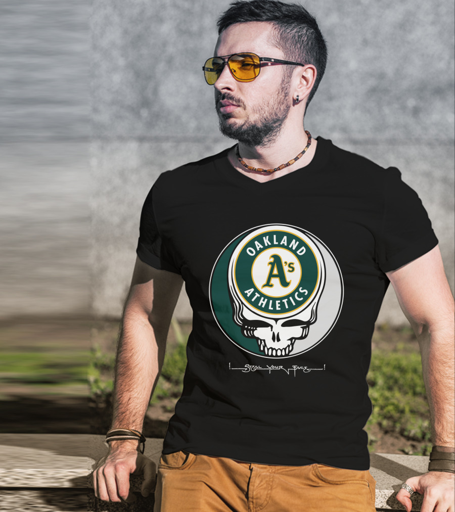 GRATEFUL DEAD Oakland Athletics Steal Your Face T-Shirt