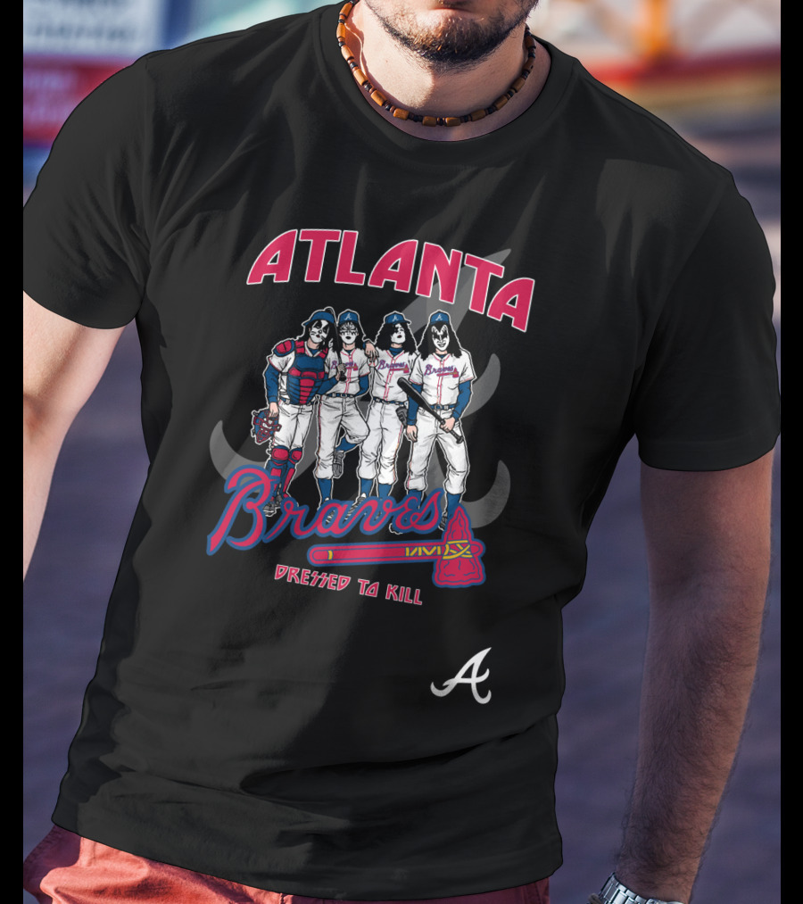 Atlanta Braves KISS Dressed To Kill T-Shirt