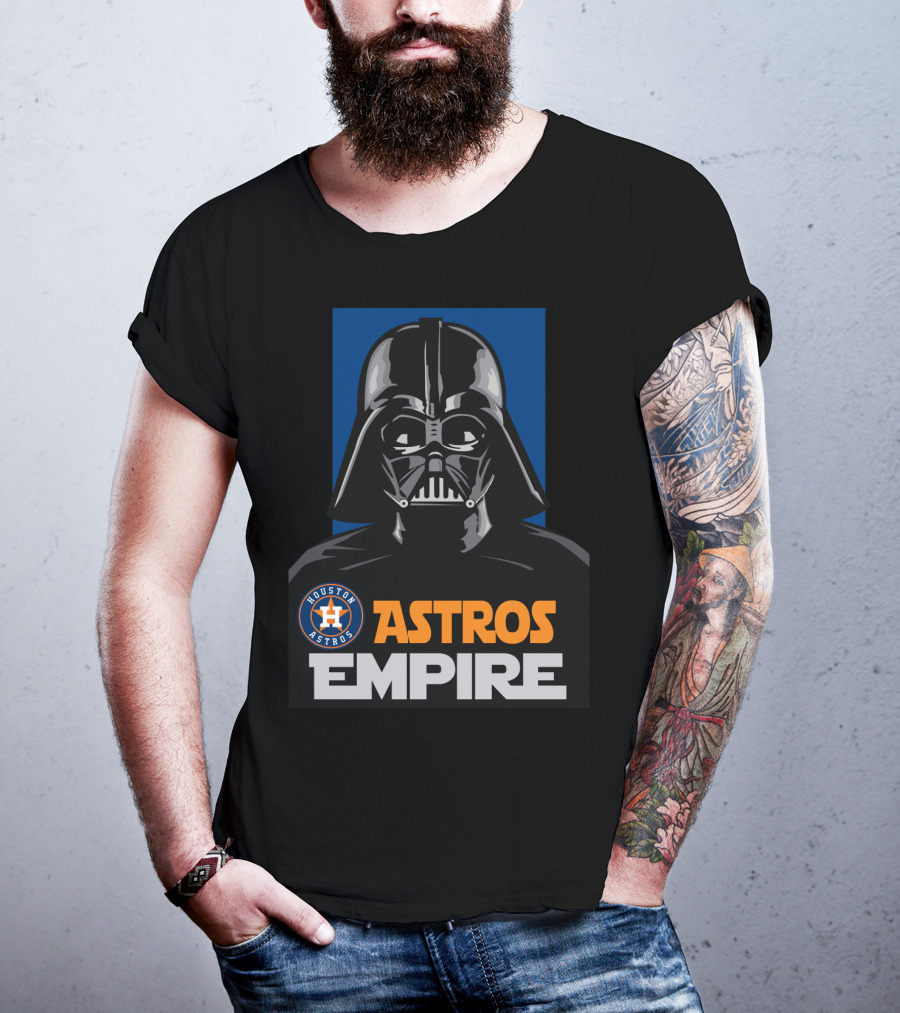 Houston Astros Darth Vader Empire Star Wars Crossover T-Shirt