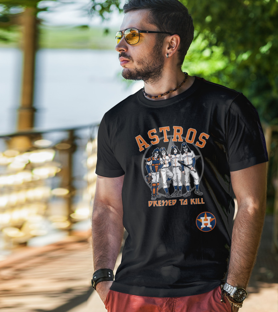 Houston Astros KISS Dressed To Kill Collaboration T-Shirt