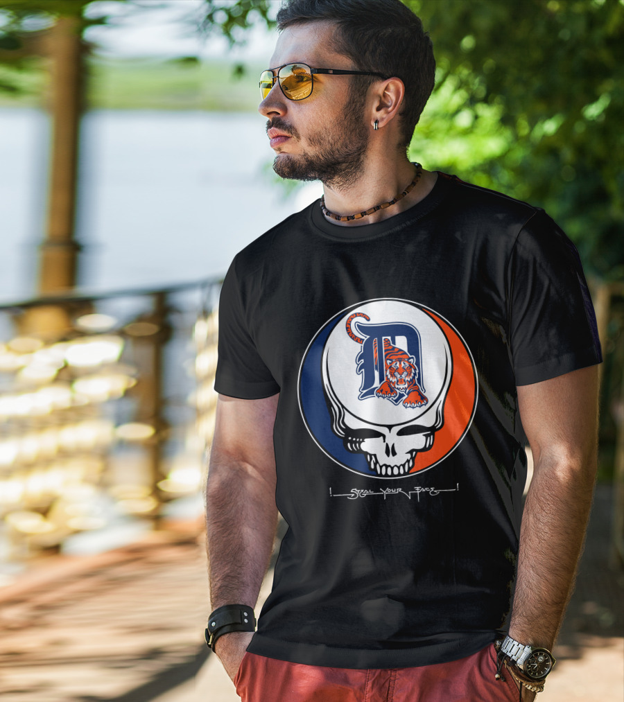 Grateful Dead Steal Your Face Detroit Tigers T-Shirt