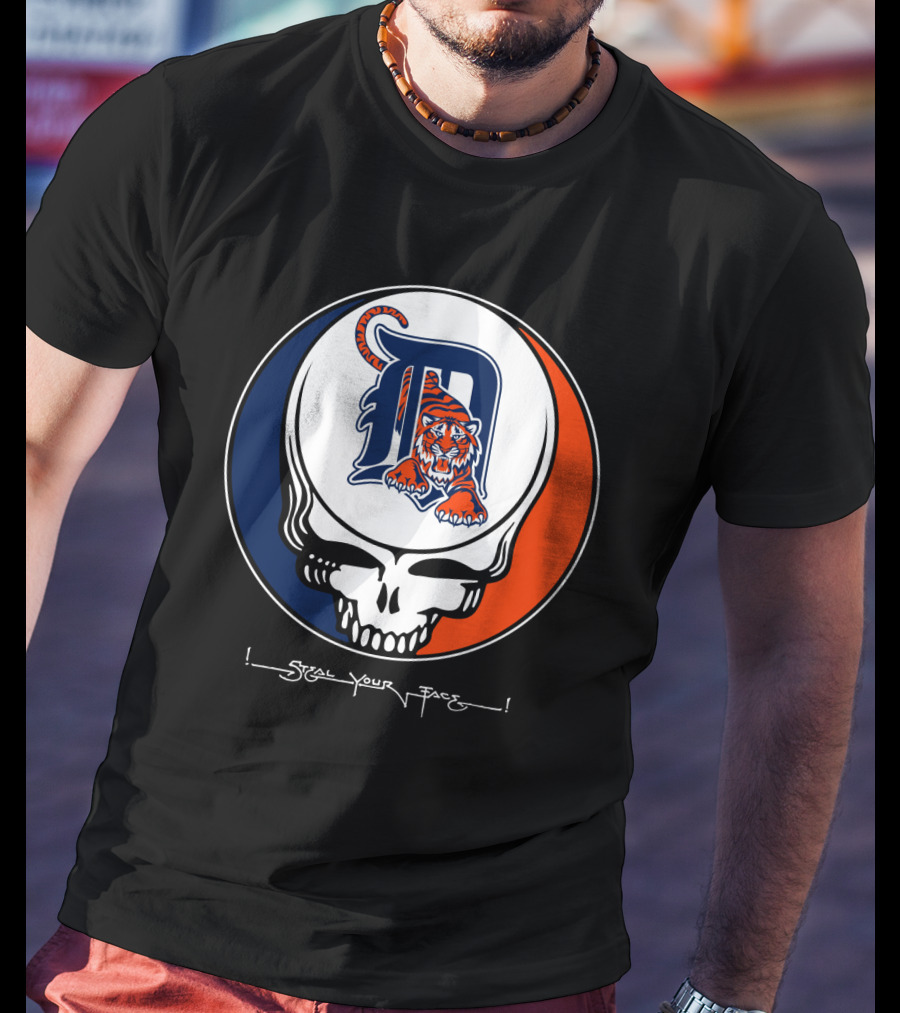 Grateful Dead Steal Your Face Detroit Tigers T-Shirt