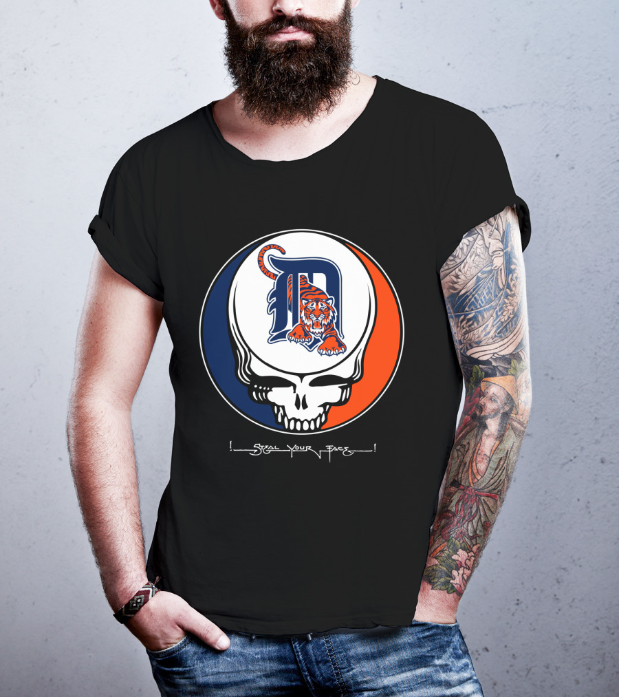 Grateful Dead Steal Your Face Detroit Tigers T-Shirt