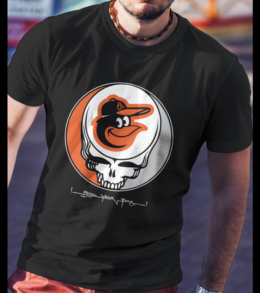 Grateful Dead Steal Your Face Baltimore Orioles T-Shirt