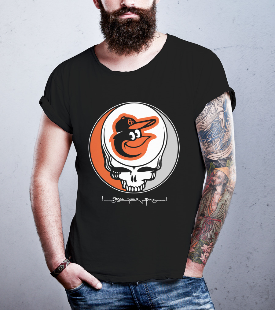 Grateful Dead Steal Your Face Baltimore Orioles T-Shirt