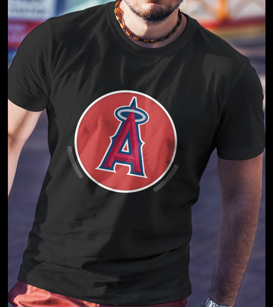 Los Angeles Angels Of Anaheim Red Halo T-Shirt