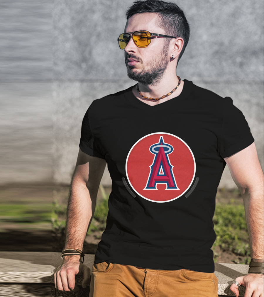 Los Angeles Angels Of Anaheim Red Halo T-Shirt