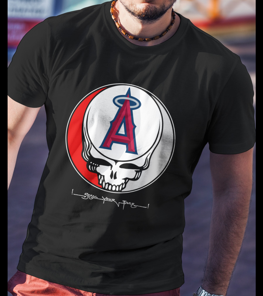 GRATEFUL DEAD Steal Your Face Los Angeles Angels Of Anaheim T-Shirt