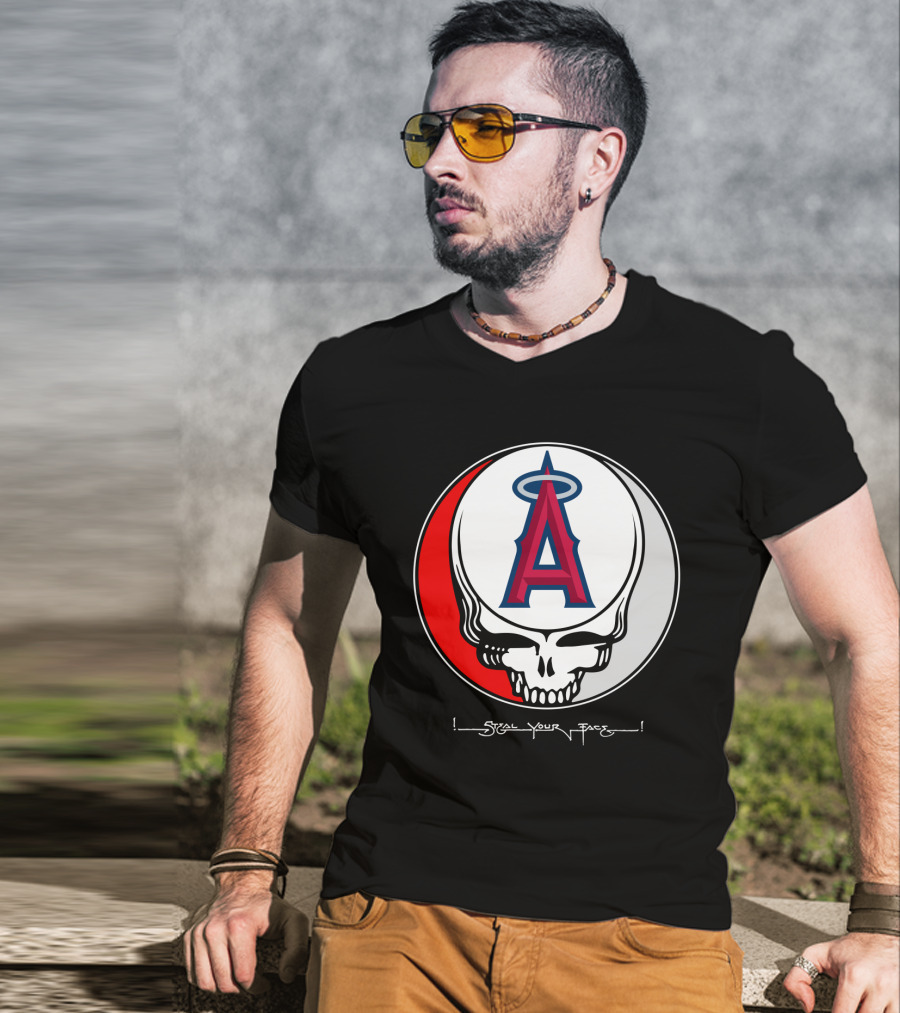 GRATEFUL DEAD Steal Your Face Los Angeles Angels Of Anaheim T-Shirt
