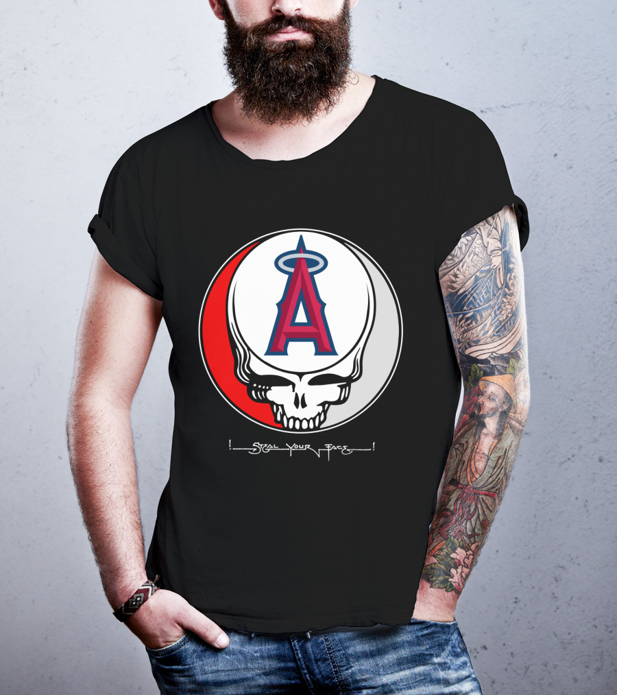 GRATEFUL DEAD Steal Your Face Los Angeles Angels Of Anaheim T-Shirt