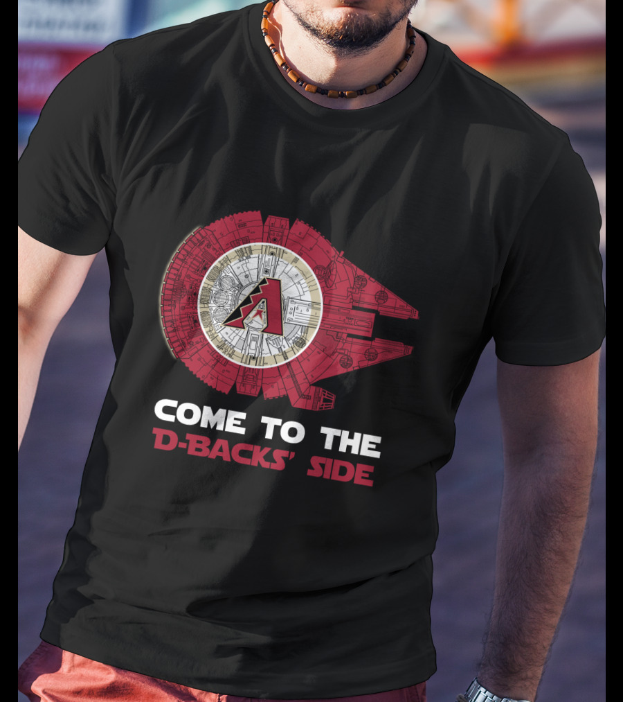 Come To The D-Backs' Side Arizona Diamondbacks Millennium Falcon T-Shirt