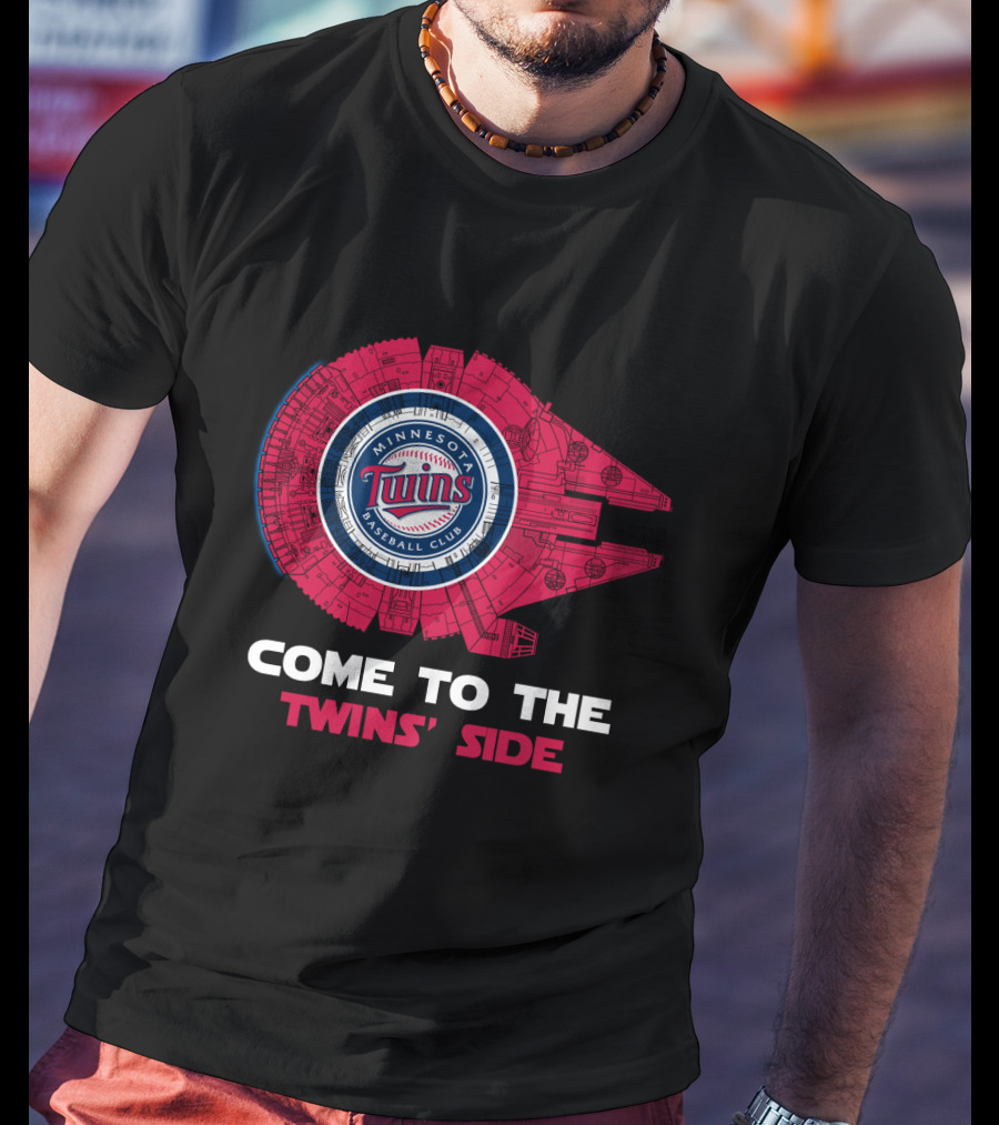 Minnesota Twins Baseball Club Come To The Twins' Side Millennium Falcon T-Shirt