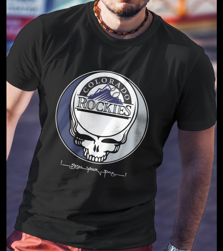 GRATEFUL DEAD Colorado Rockies Steal Your Face T-Shirt