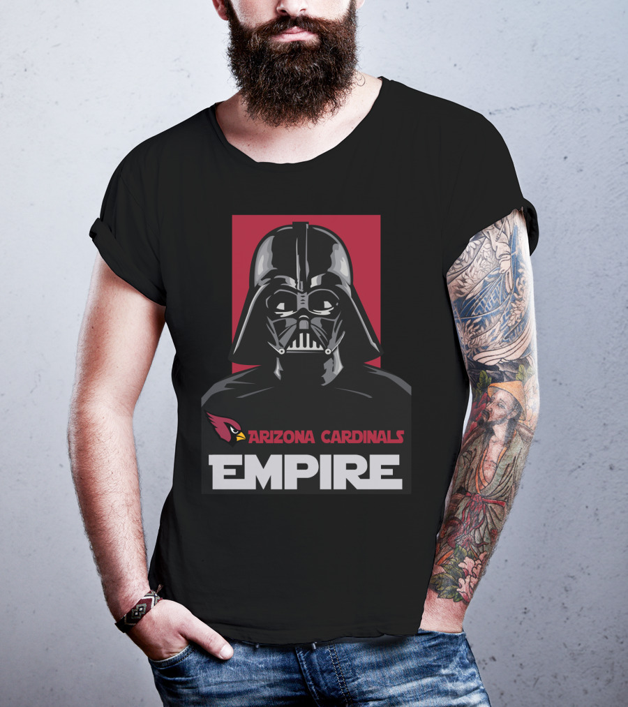 Arizona Cardinals Empire Darth Vader Iconic Fusion T-Shirt
