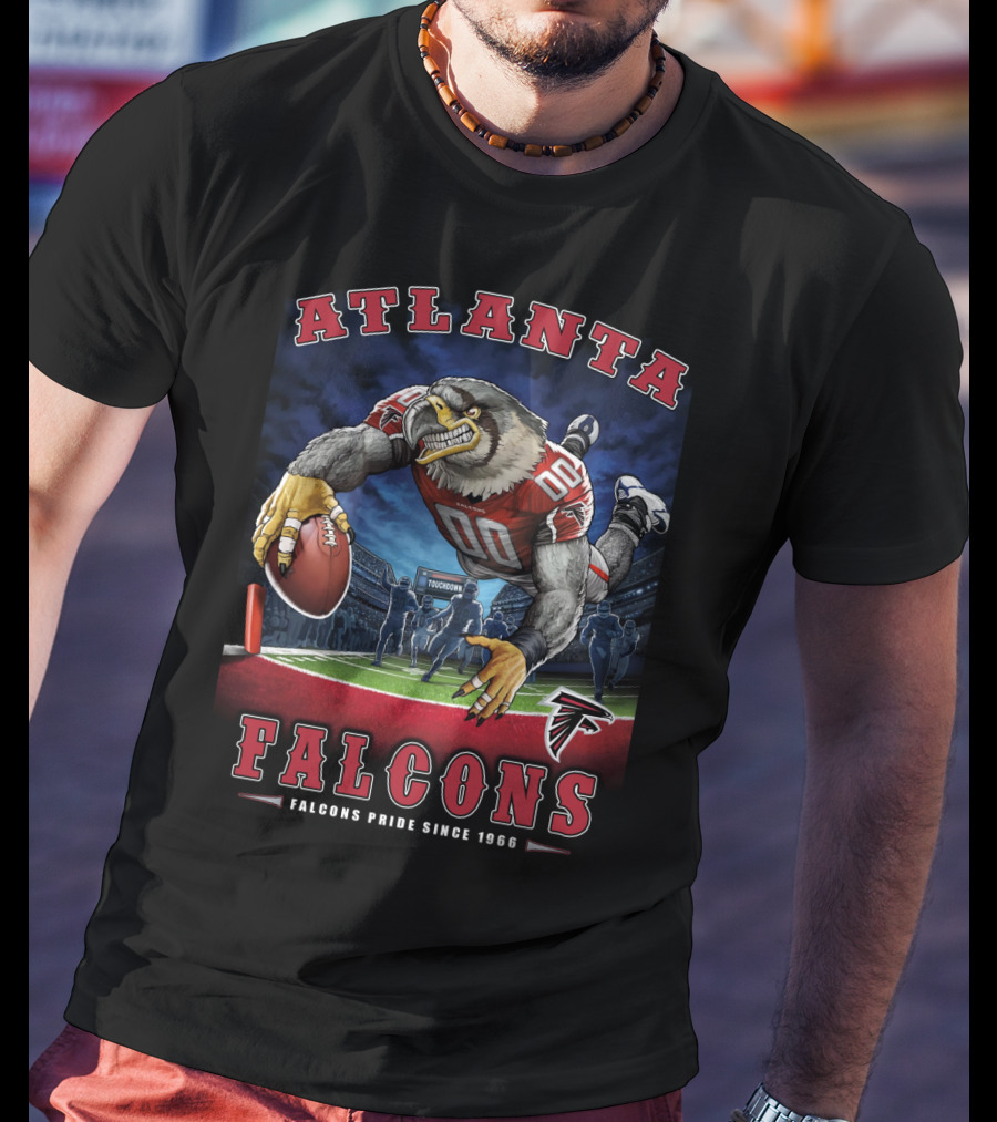 Atlanta Falcons Pride Since 1966 Nfl End Zone Football Falcon T-Shirt