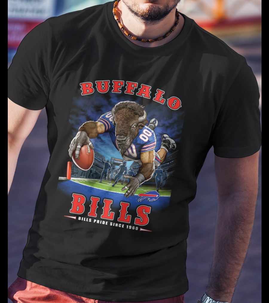 Buffalo Bills Pride Since 1960 End Zone Nfl Football T-Shirt