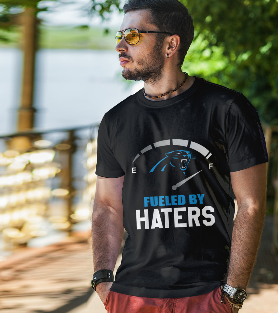 Carolina Panthers Fueled By Haters Full Tank Gauge T-Shirt