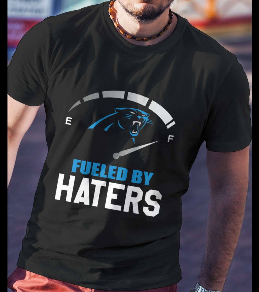 Carolina Panthers Fueled By Haters Full Tank Gauge T-Shirt