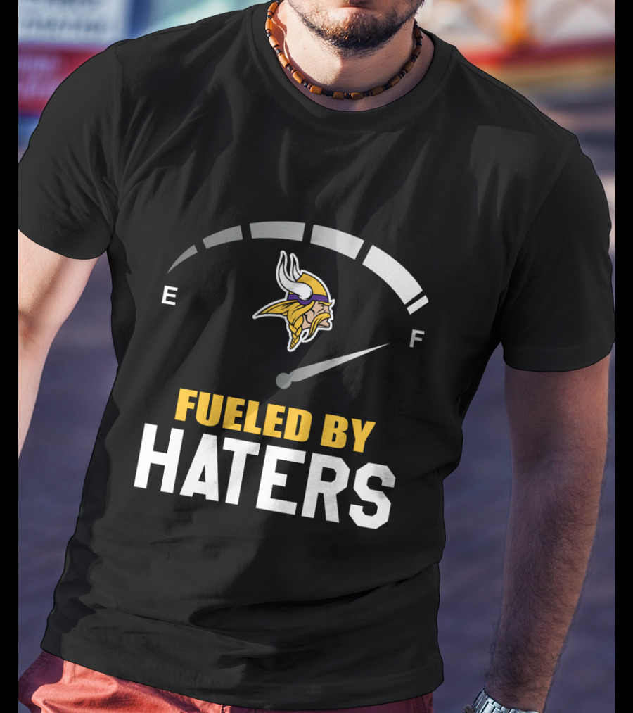 Minnesota Vikings Fueled By Haters Emblematic Meter Display T-Shirt