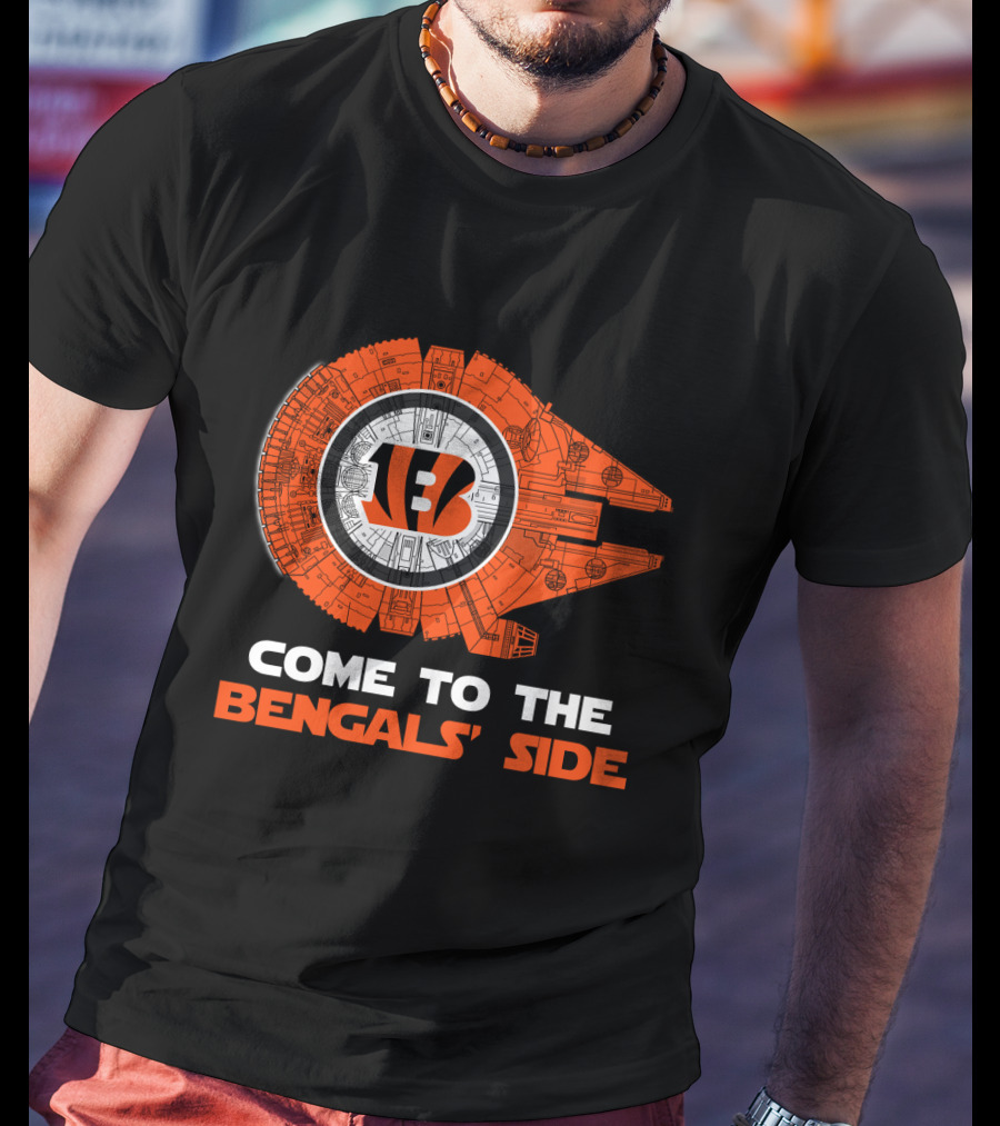 Come To The Bengals' Side Cincinnati Millennium Falcon T-Shirt
