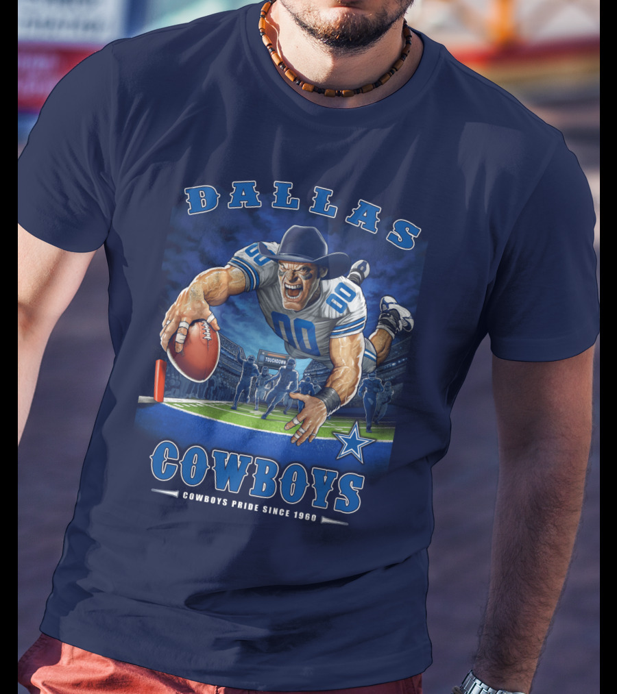 Dallas Cowboys Pride Since 1960 Touchdown End Zone Nfl T-Shirt