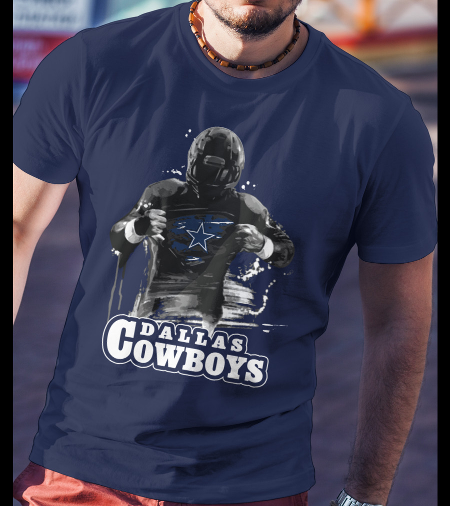 Dallas Cowboys Superhero Star Icon Football Player T-Shirt