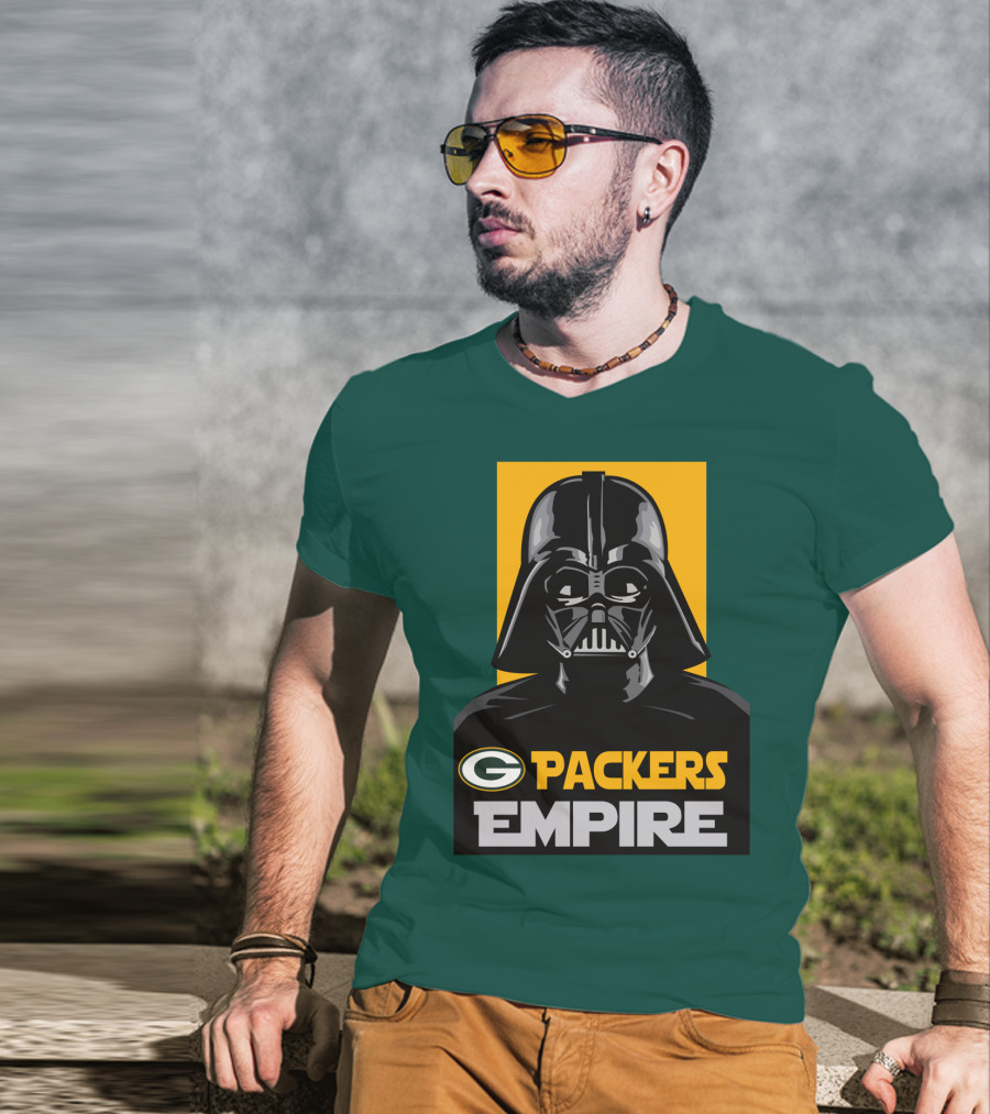 Packers Empire Darth Vader Green Bay T-Shirt