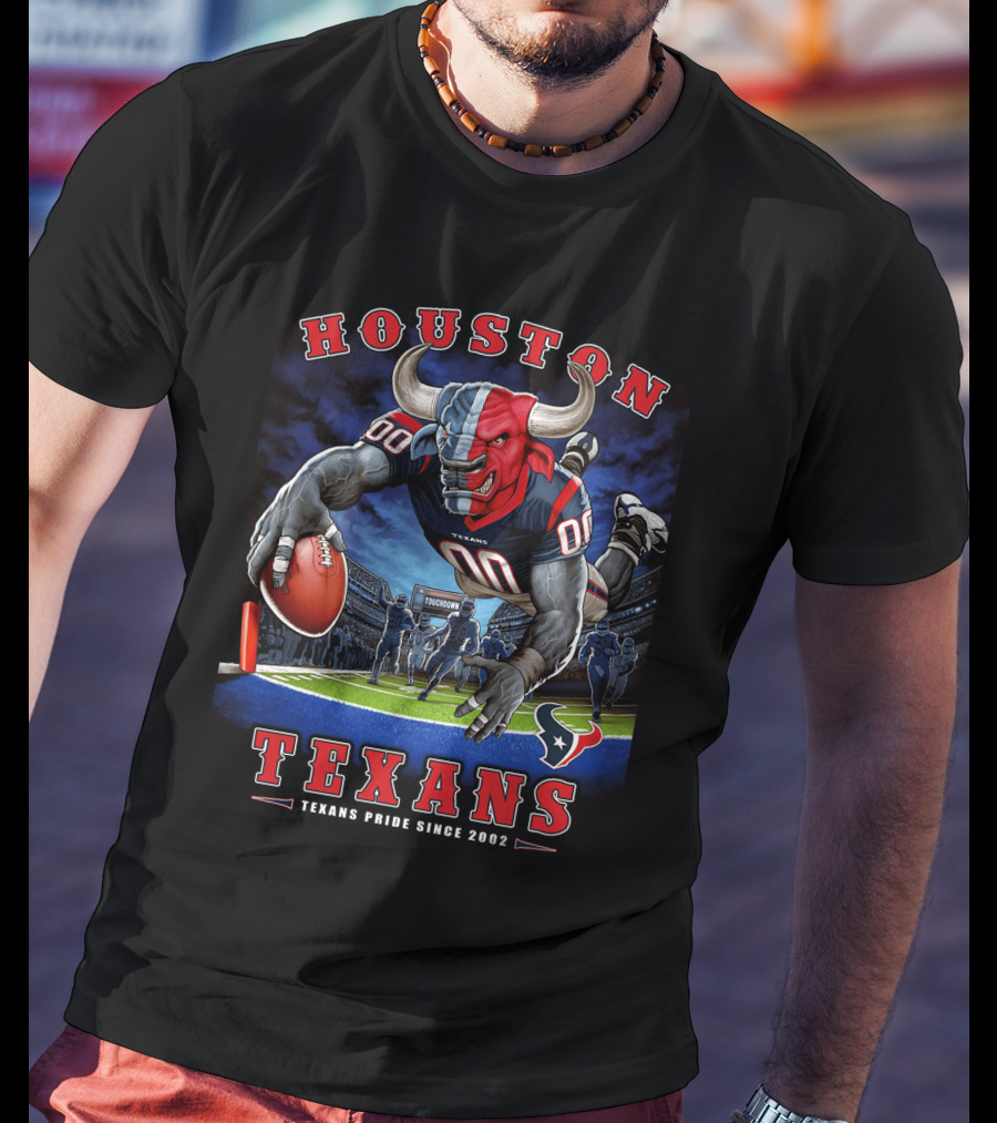 Houston Texans End Zone Texans Pride Since 2002 T-Shirt