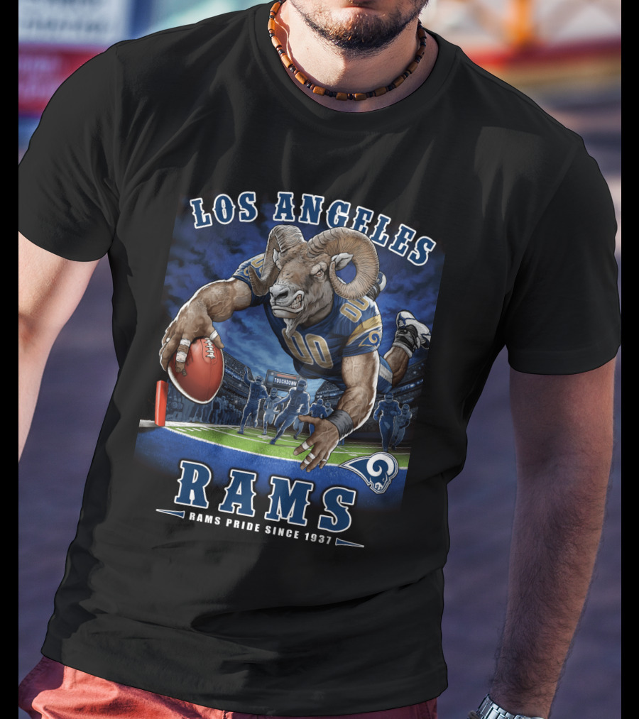 Los Angeles Rams Pride Since 1937 Touchdown End Zone Nfl T-Shirt