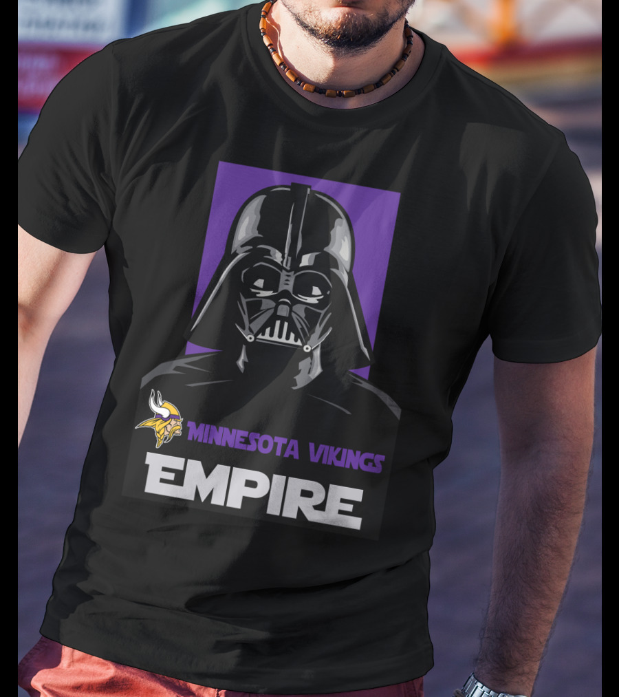Minnesota Vikings Empire Vader Helmet T-Shirt