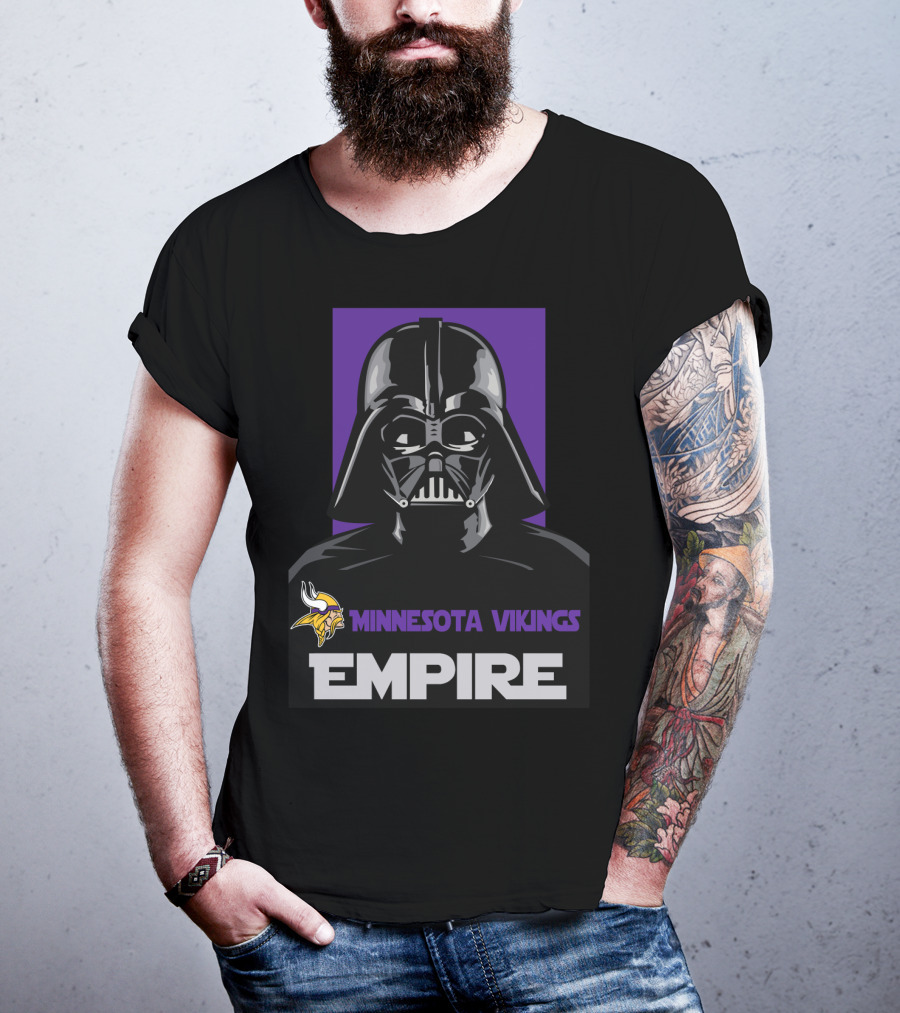 Minnesota Vikings Empire Vader Helmet T-Shirt