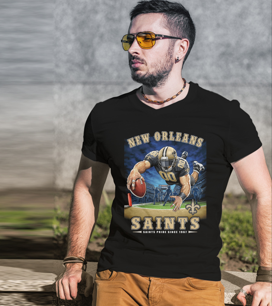 New Orleans Saints Pride Since 1967 Touchdown Nfl T-Shirt