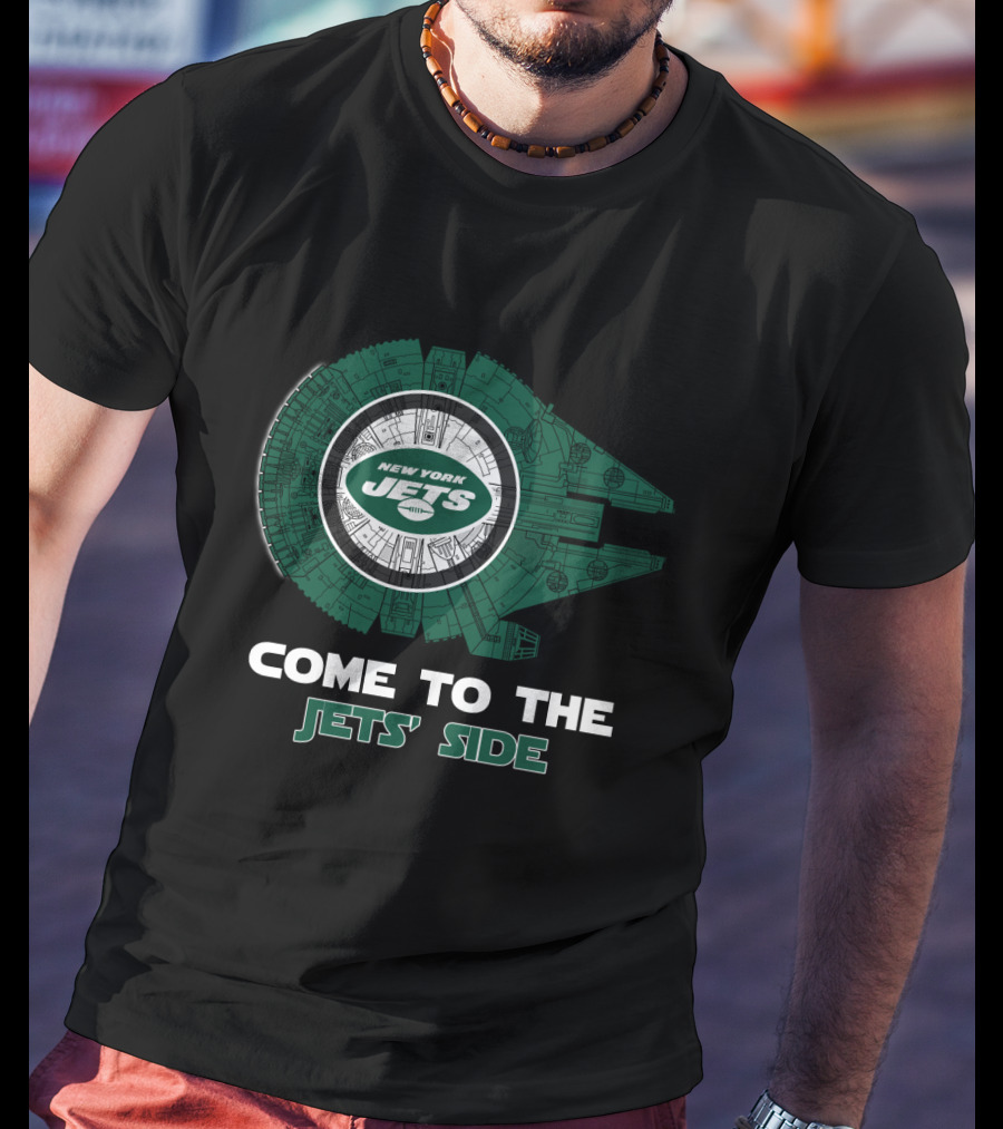 New York Jets Come To The Jets' Side Millennium Falcon T-Shirt