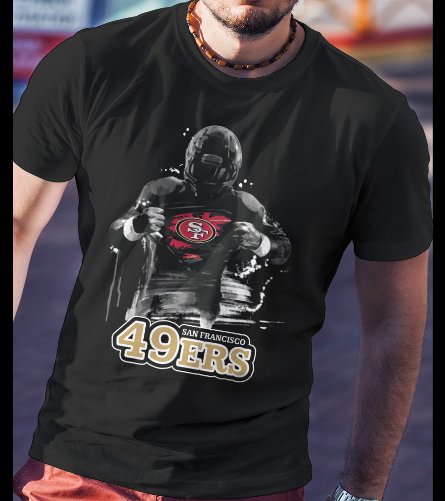 San Francisco 49ers Football Hero Logo Burst T-Shirt