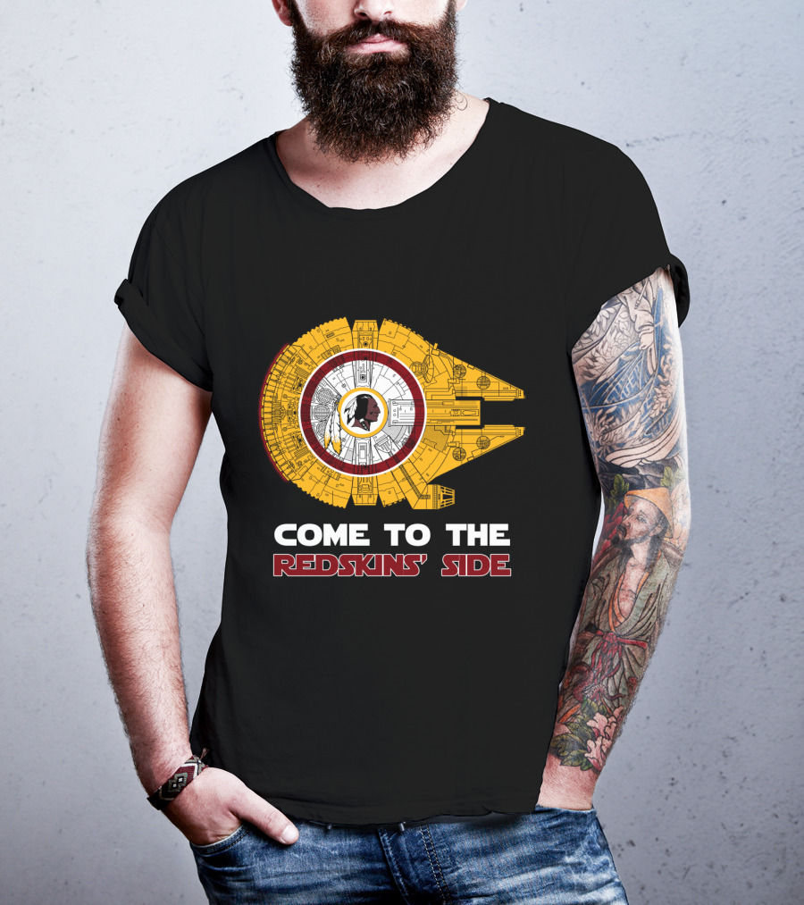 Come To The Redskins' Side Millennium Falcon Mix T-Shirt